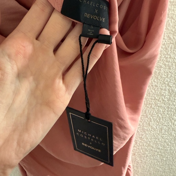 REVOLVE Braxton Pink Draped Dress - Picture 3 of 3